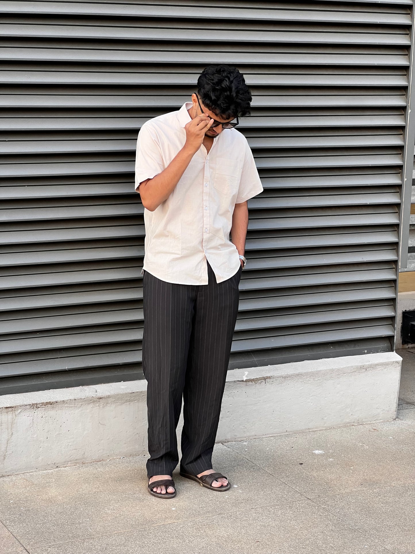 Cream formal shirts