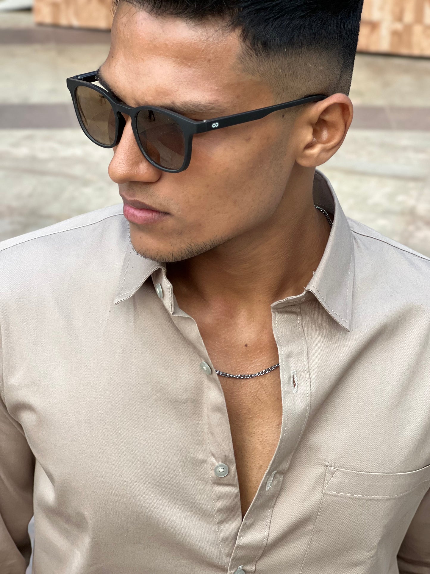 Beige formal shirt