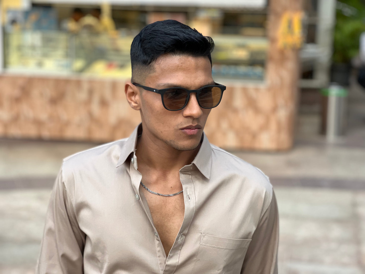 Beige formal shirt