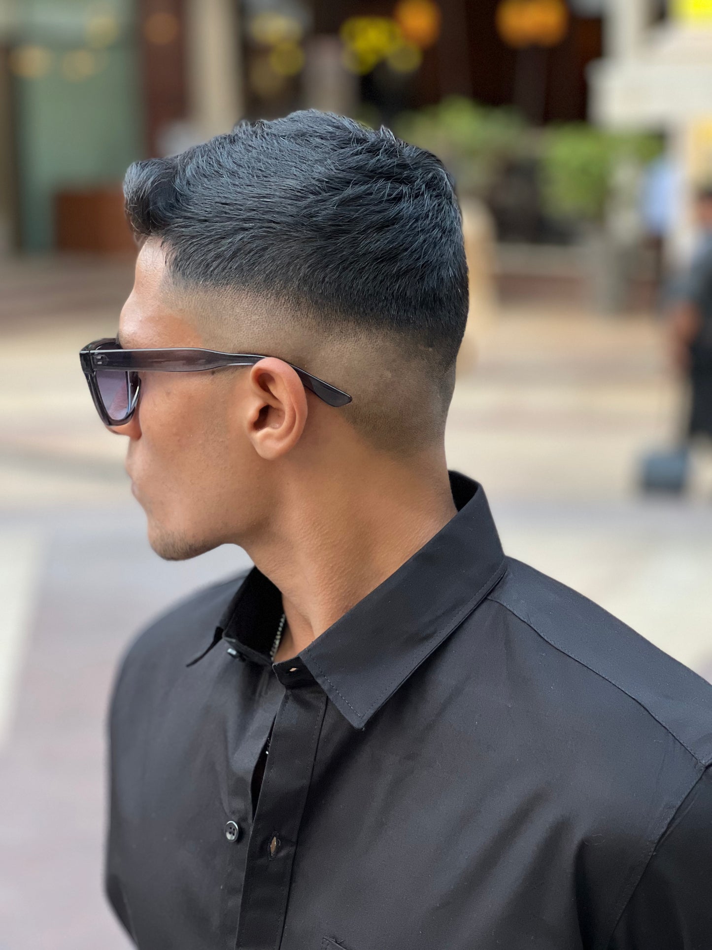 Black formal shirt