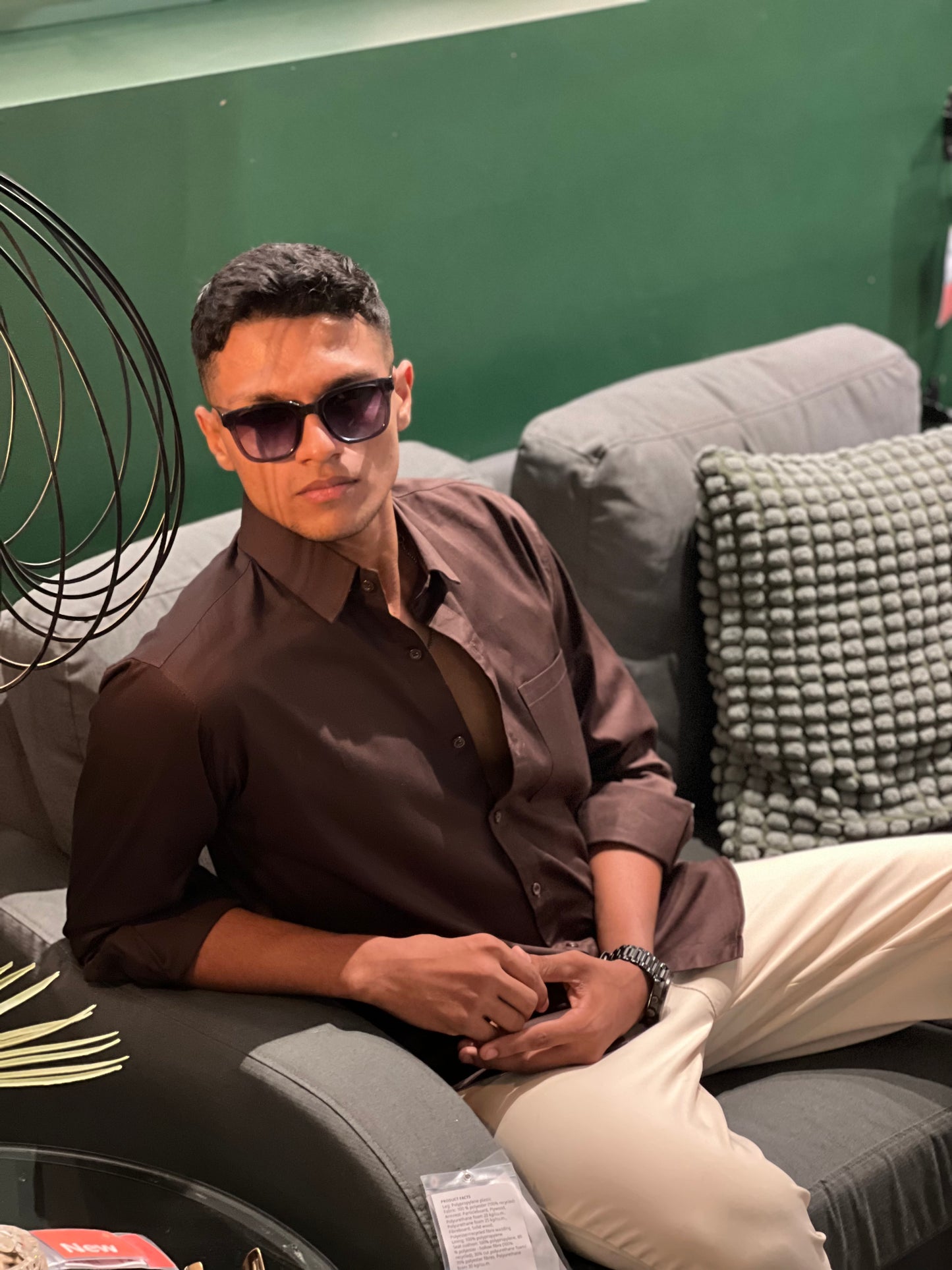 Dark Brown formal shirt
