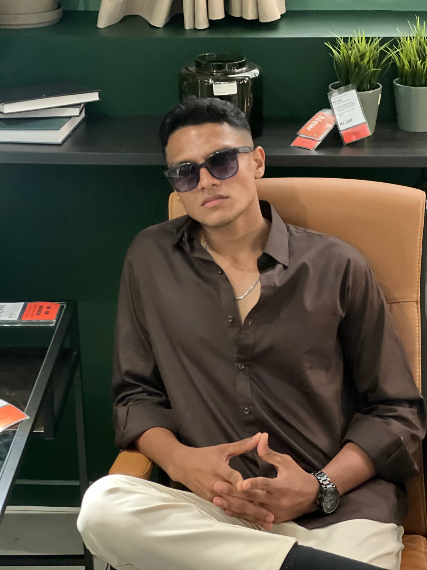 Dark Brown formal shirt