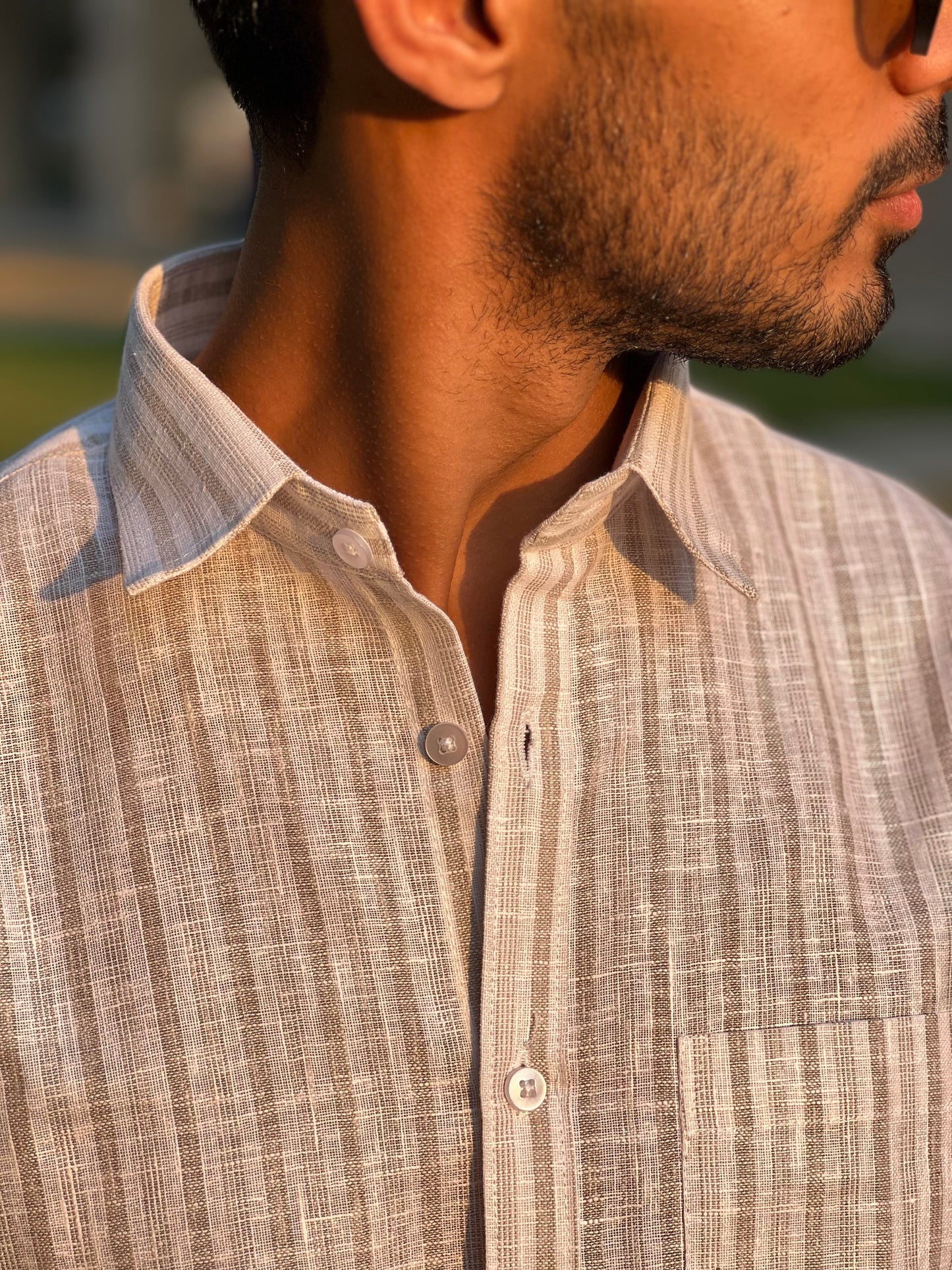 SAND AND STRIPES LINEN