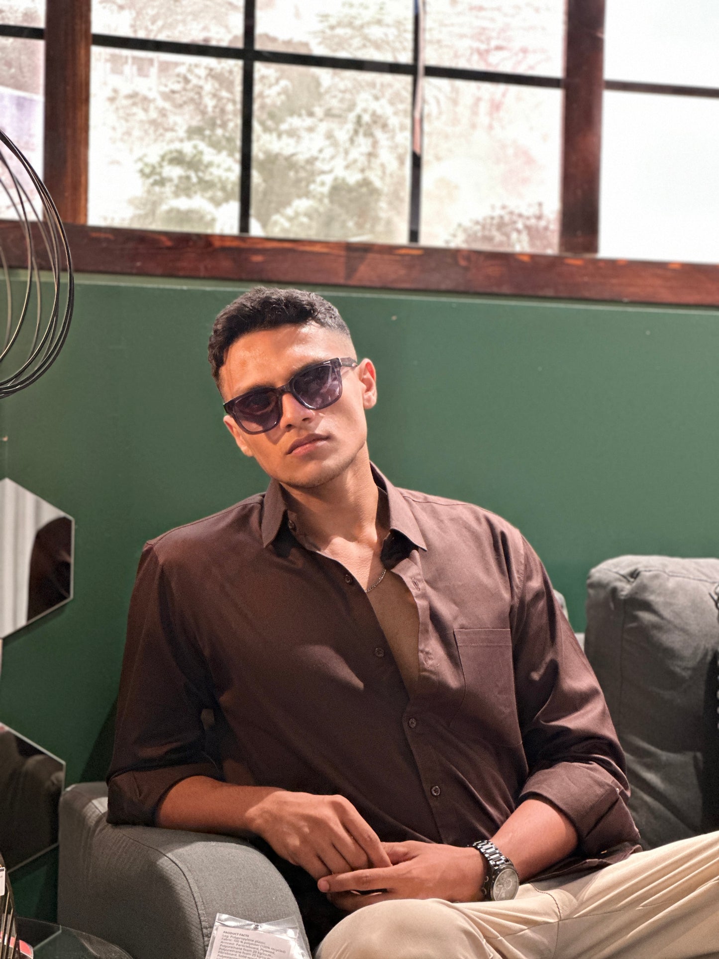 Dark Brown formal shirt