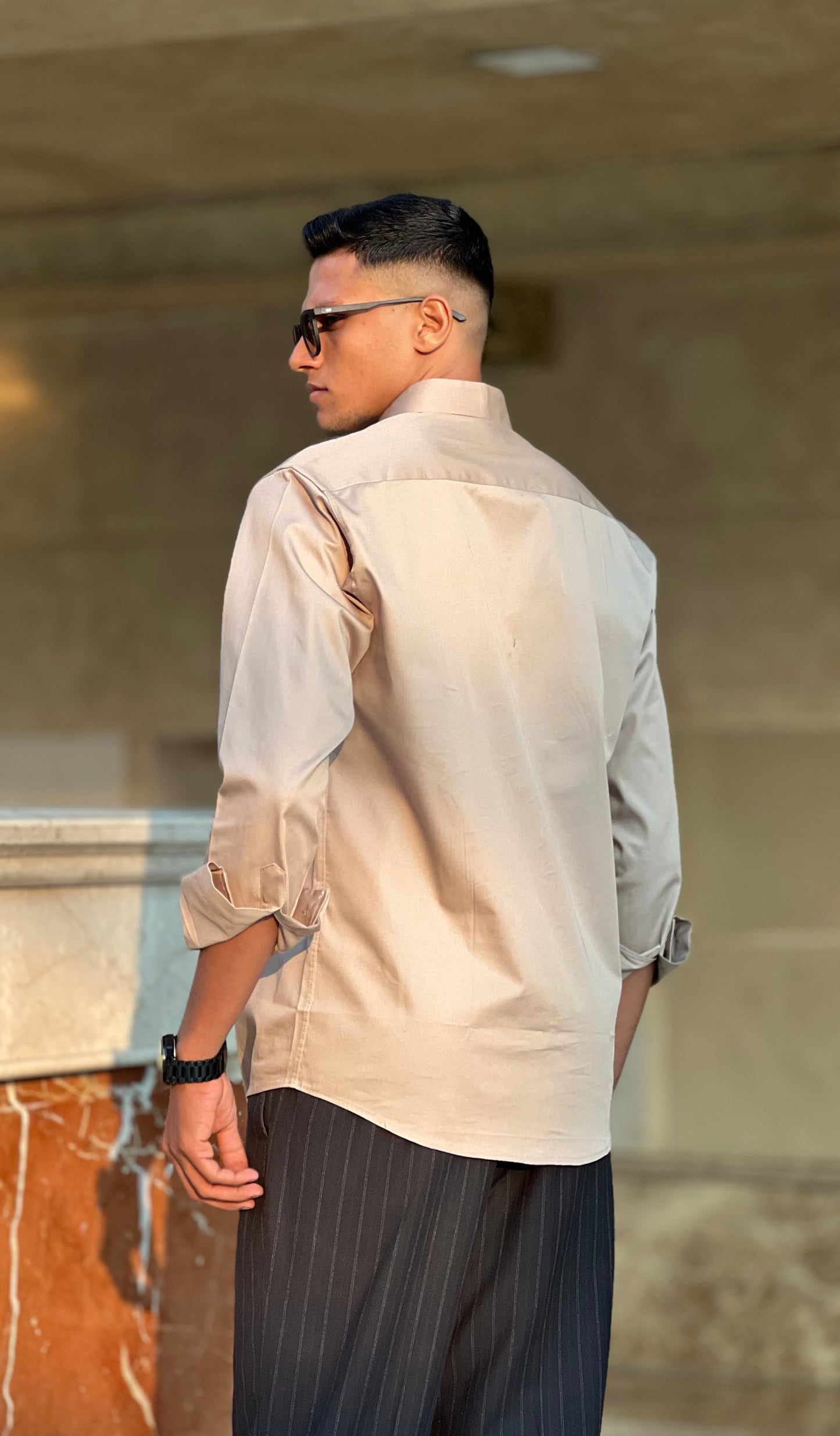 Beige formal shirt