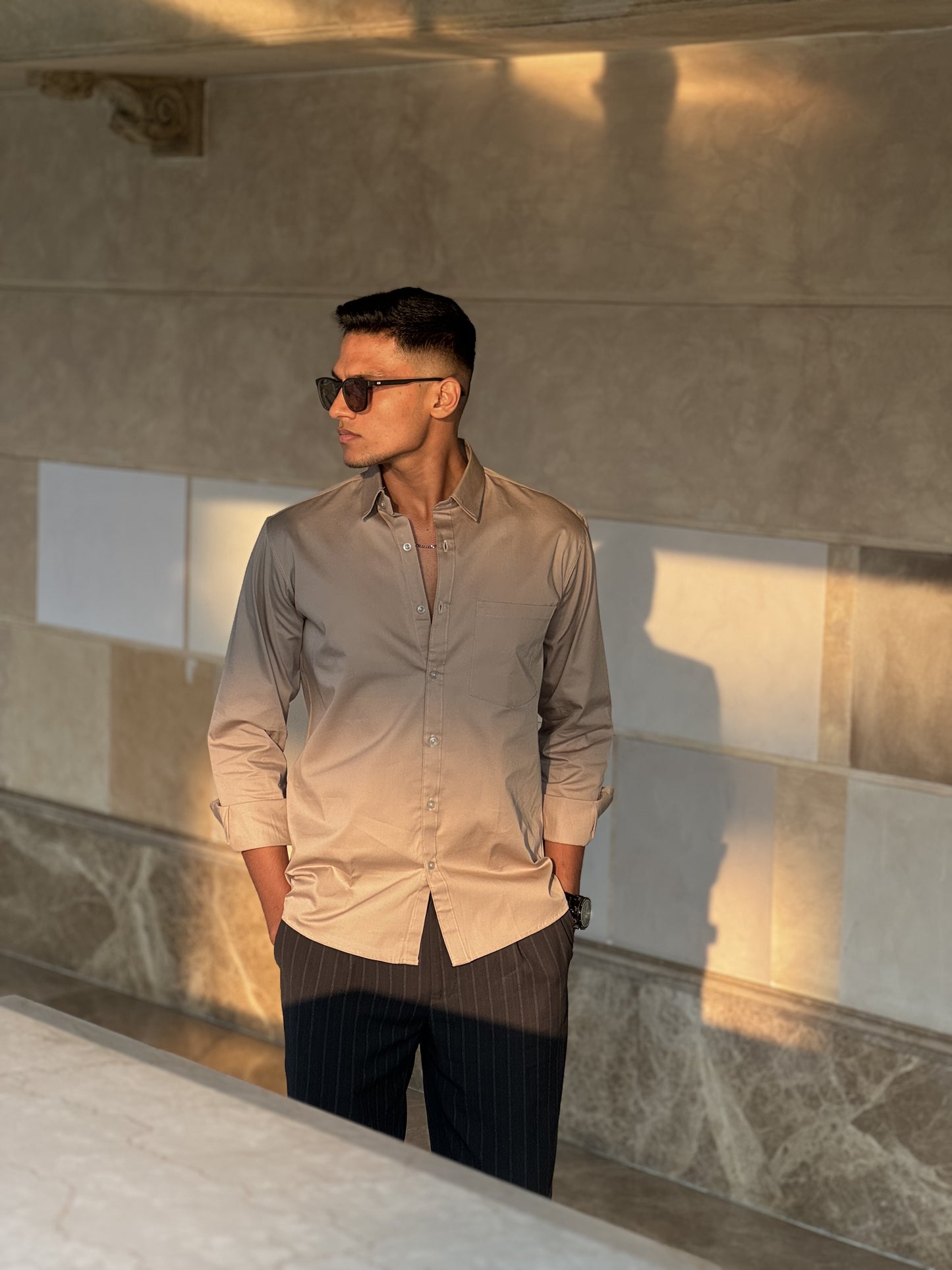 Beige formal shirt