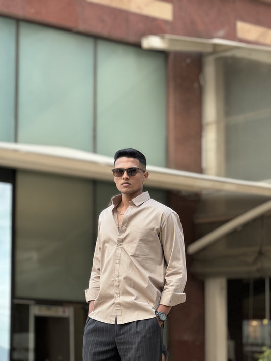 Beige formal shirt